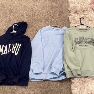 3 shein hoodies